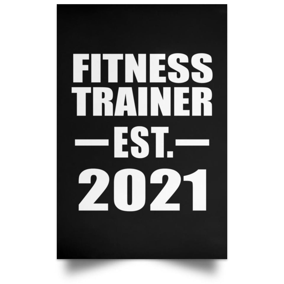 Fitness Trainer Established EST. 2021 - Poster Portrait