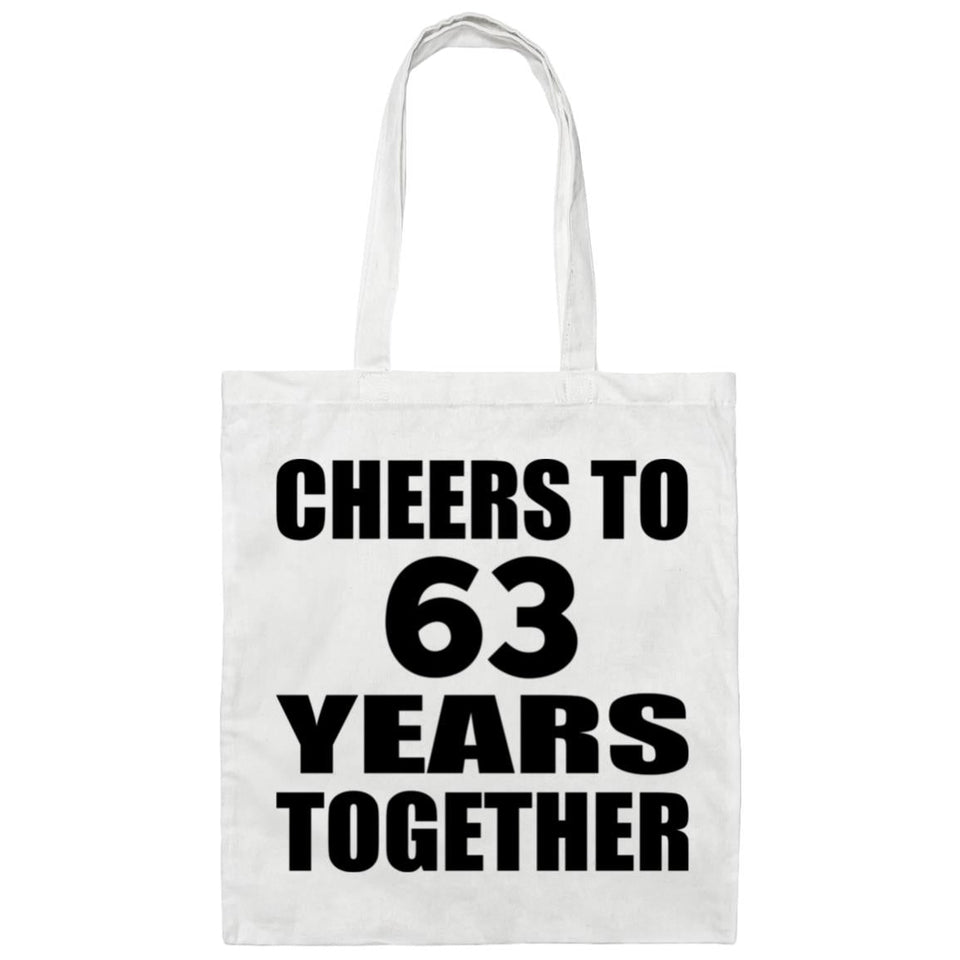 63rd Anniversary Cheers To 63 Years Together - Tote Bag White
