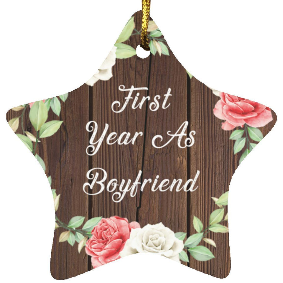 First Year As Boyfriend - Star Ornament A