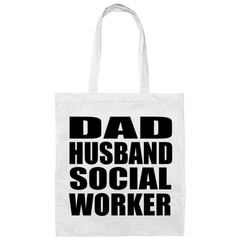 Dad Husband Social Worker - Tote Bag White