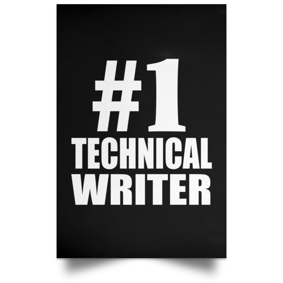 Number One #1 Technical Writer - Poster Portrait
