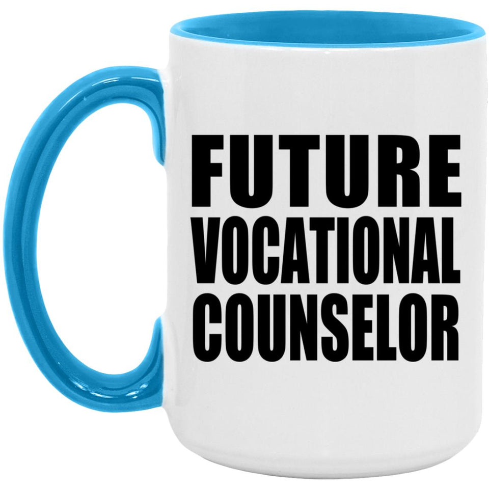 Future Vocational Counselor - 15oz Accent Mug Blue