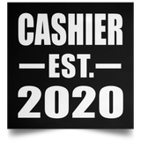 Cashier Established EST. 2020 - Poster Square