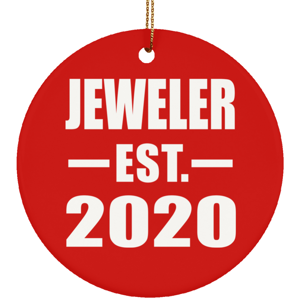 Jeweler Established EST. 2020 - Circle Ornament