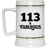 113th Birthday 113 & Fabulous - Beer Stein