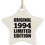 30th Birthday Original 1994 Limited Edition - Star Ornament