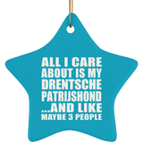 All I Care About Is My Drentsche Patrijshond - Star Ornament