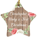 Christopher Baby's First Christmas - Star Ornament B