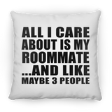 All I Care About Is My Roommate - Throw Pillow