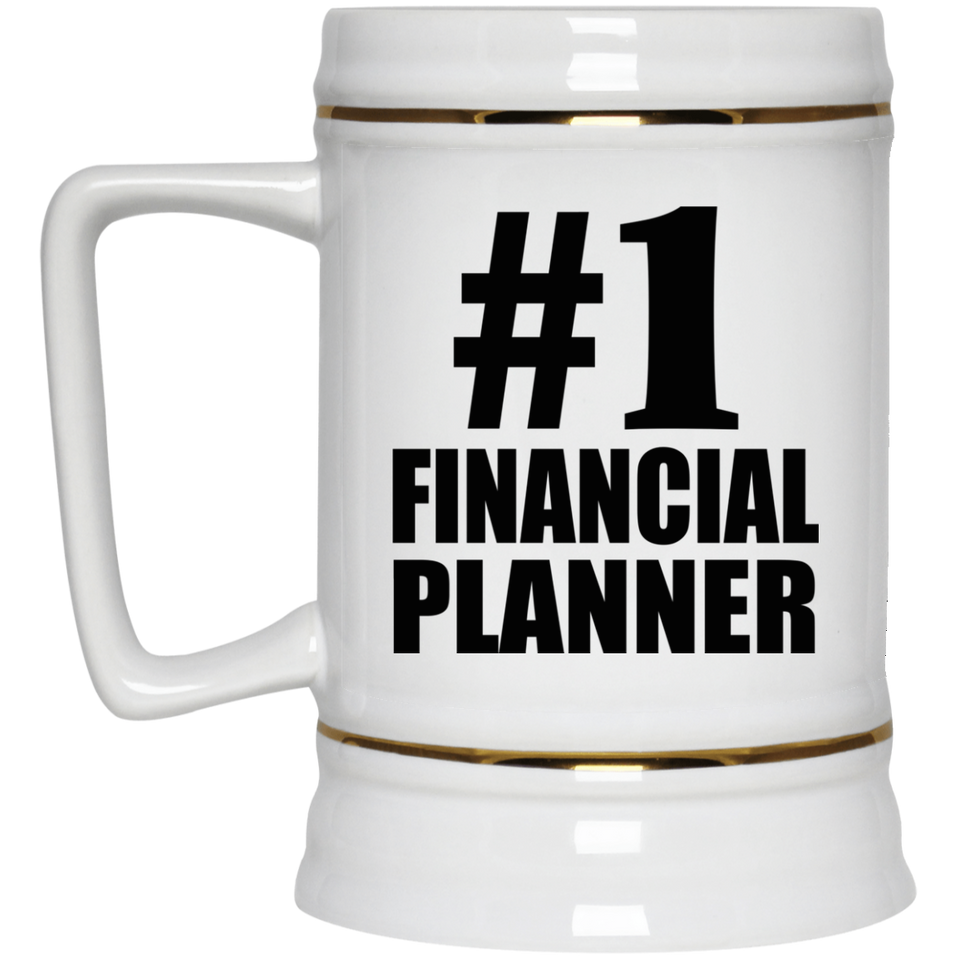 Number One #1 Financial Planner - Beer Stein