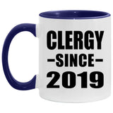 Clergy Since 2019 - 11oz Accent Mug Purple