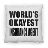 World's Okayest Insurance Agent - Throw Pillow