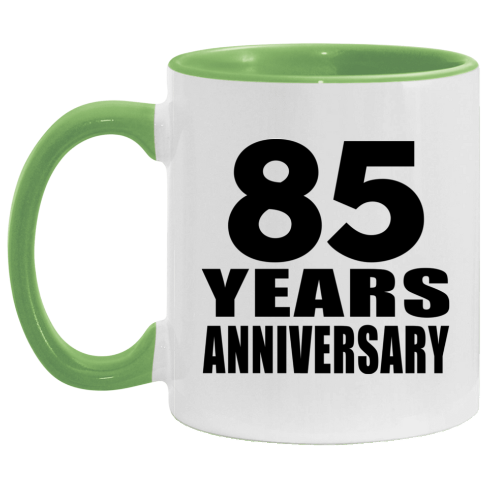 85th Anniversary 85 Years - 11oz Accent Mug Green