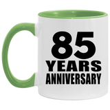 85th Anniversary 85 Years - 11oz Accent Mug Green