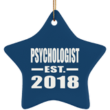 Psychologist Established EST. 2018 - Star Ornament