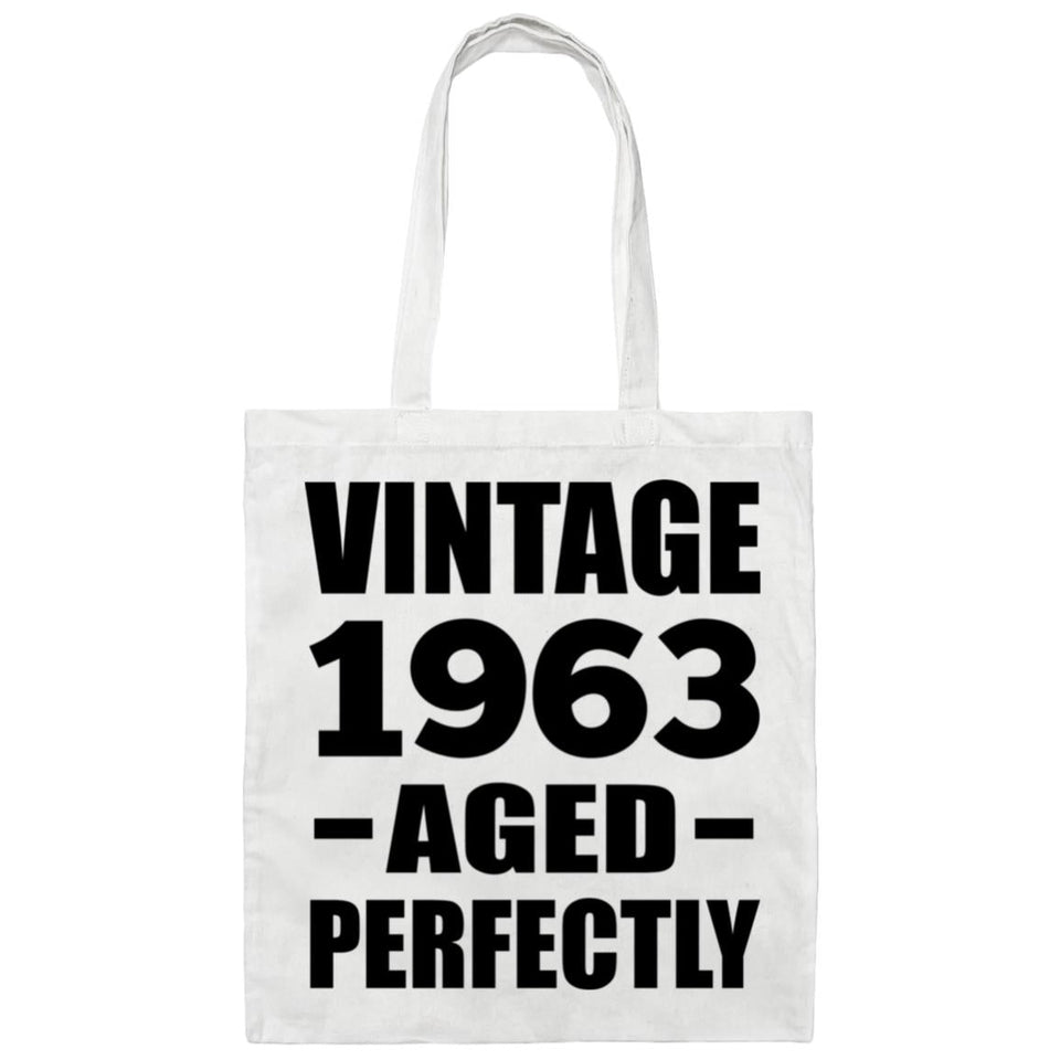61st Birthday Vintage 1963 Aged Perfectly - Tote Bag White