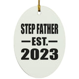 Step Father Established EST. 2023 - Oval Ornament