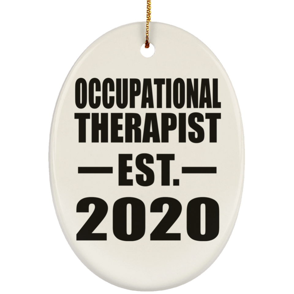 Occupational Therapist Established EST. 2020 - Oval Ornament