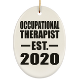 Occupational Therapist Established EST. 2020 - Oval Ornament