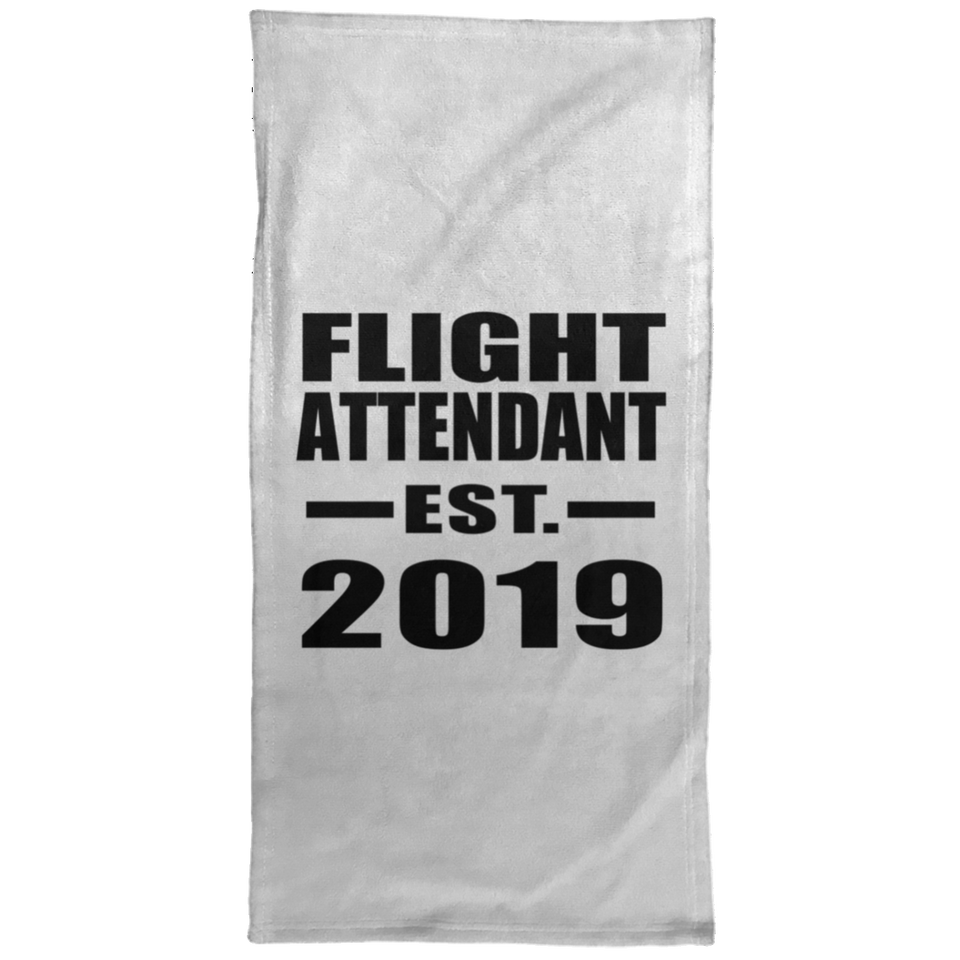 Flight Attendant Established EST. 2019 - Hand Towel