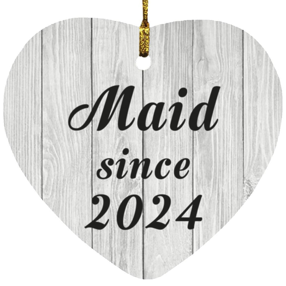 Maid Since 2024 - Heart Ornament F