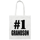 Number One #1 Grandson - Tote Bag White