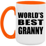 World's Best Granny - 15oz Accent Mug Orange