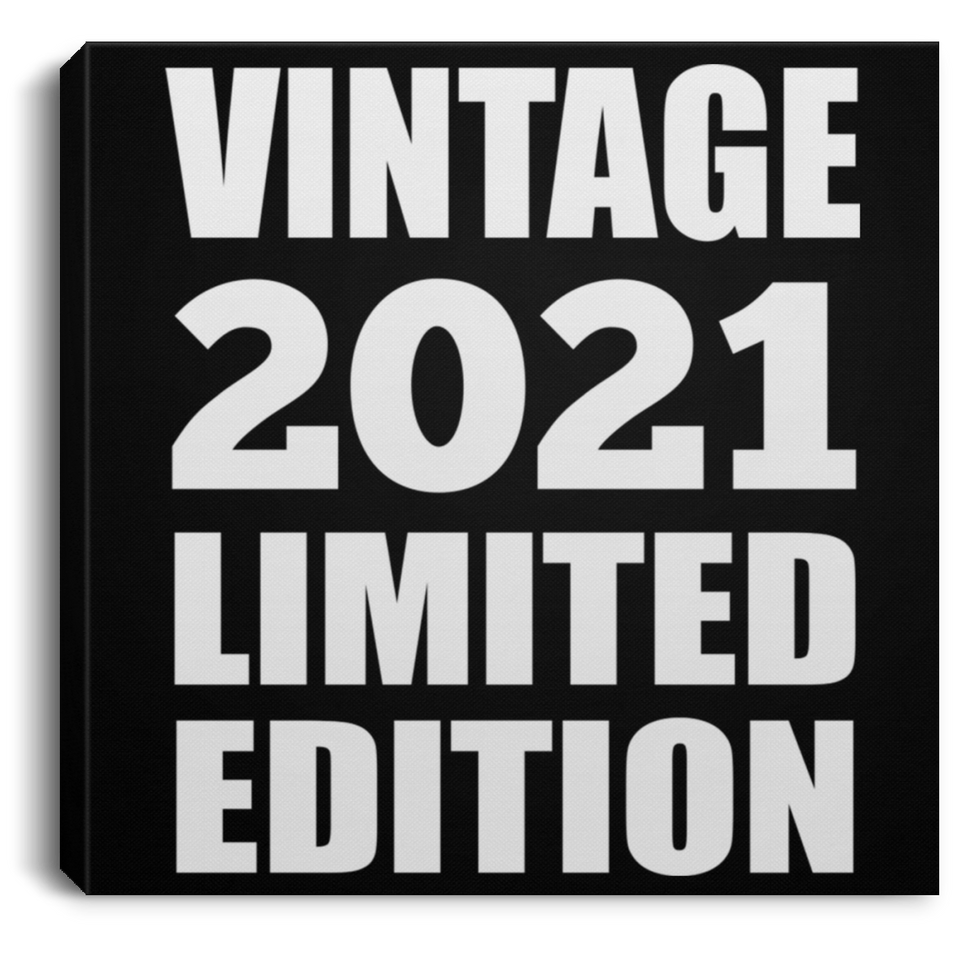 3rd Birthday Vintage 2021 Limited Edition - Canvas Square