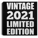 3rd Birthday Vintage 2021 Limited Edition - Canvas Square