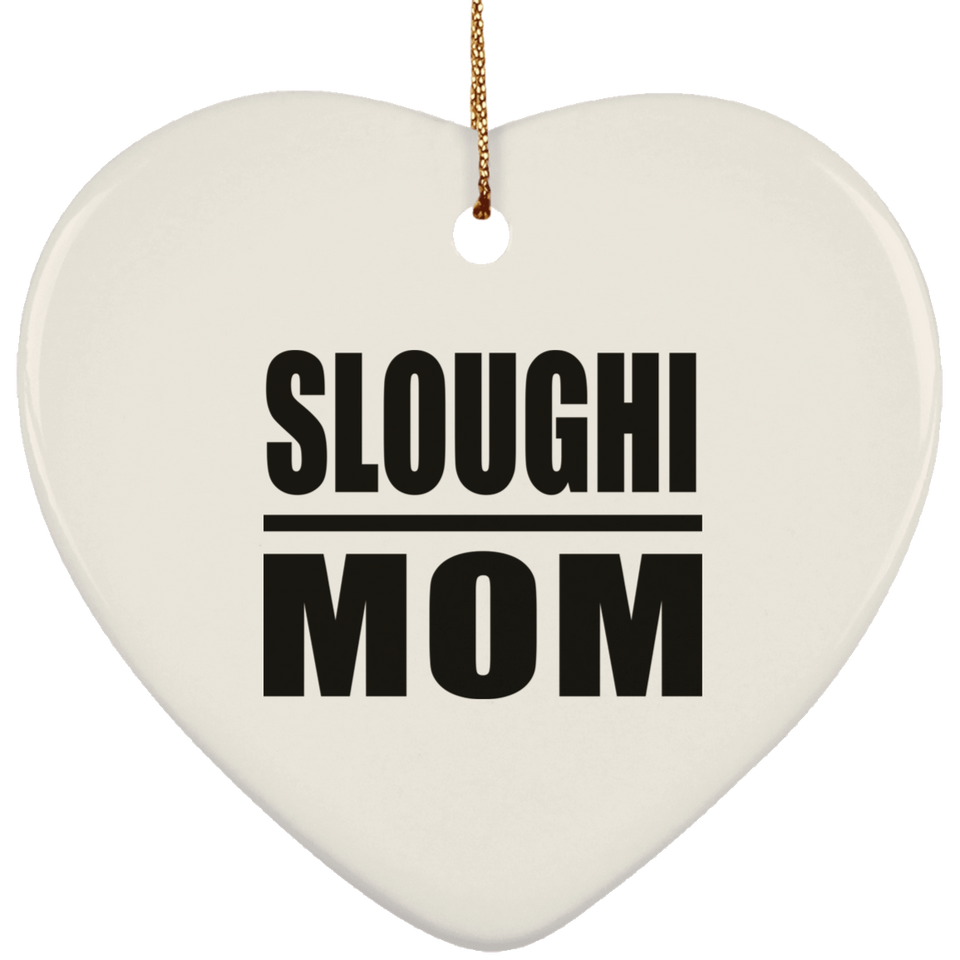 Sloughi Mom - Heart Ornament
