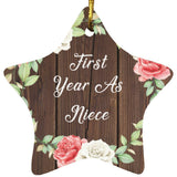 First Year As Niece - Star Ornament A
