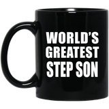World's Greatest Step Son - 11 Oz Coffee Mug Black