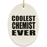 Coolest Chemist Ever - Oval Ornament