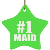 Number One #1 Maid - Star Ornament