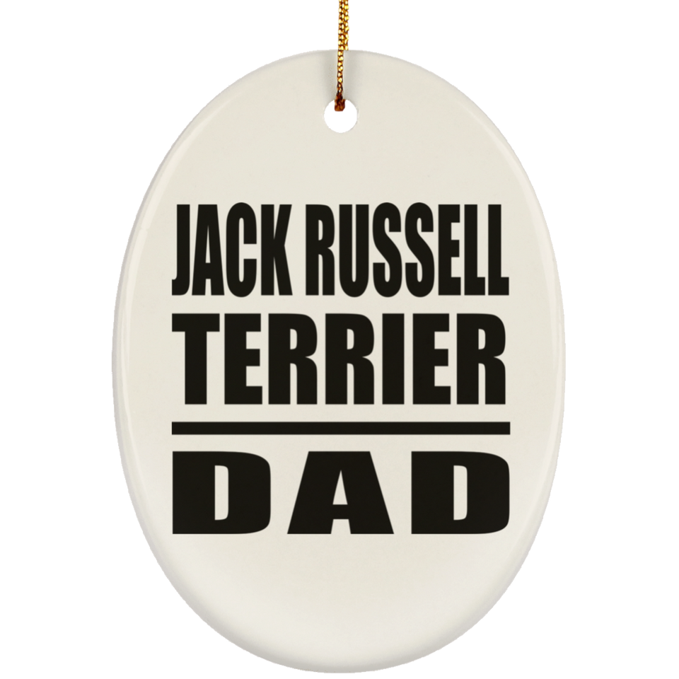 Jack Russell Terrier Dad - Oval Ornament