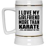 I Love My Girlfriend More Than Karate - Beer Stein