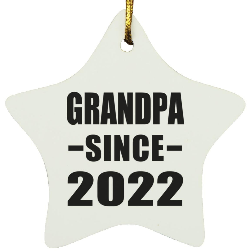 Grandpa Since 2022 - Star Ornament