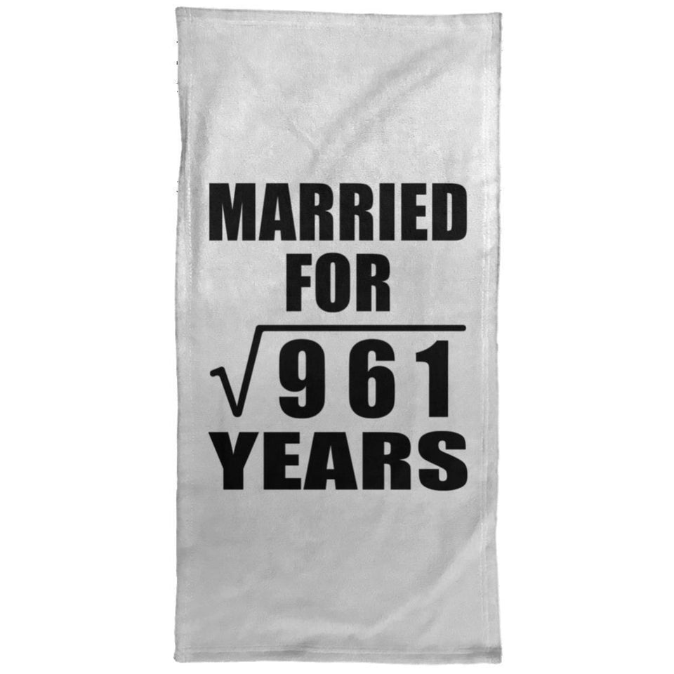 31st Anniversary Married For Square Root of 961 Years - Hand Towel