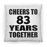 83rd Anniversary Cheers To 83 Years Together - Throw Pillow