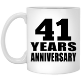 41st Anniversary 41 Years - 11 Oz Coffee Mug