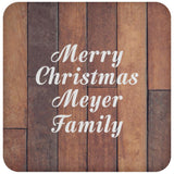 Merry Christmas Meyer Family - Drink Coaster E