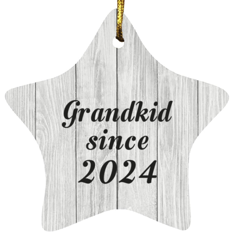 Grandkid Since 2024 - Star Ornament F