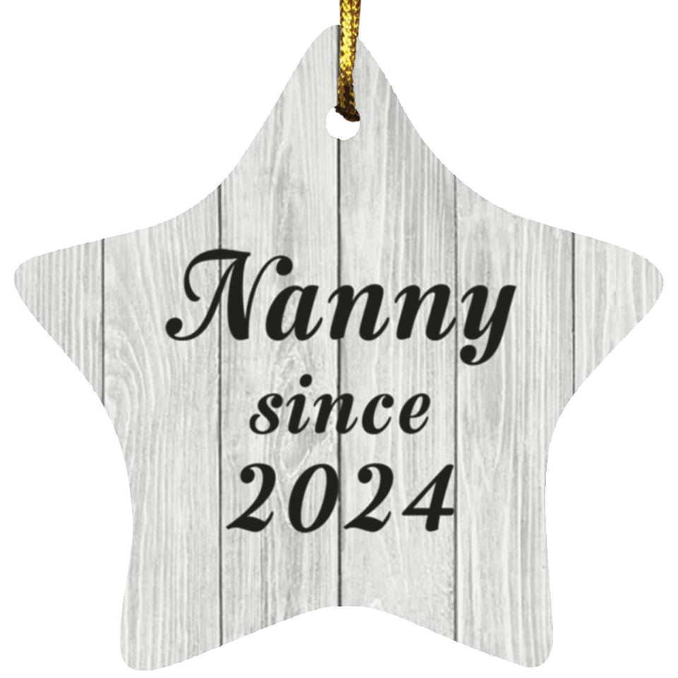 Nanny Since 2024 - Star Ornament F
