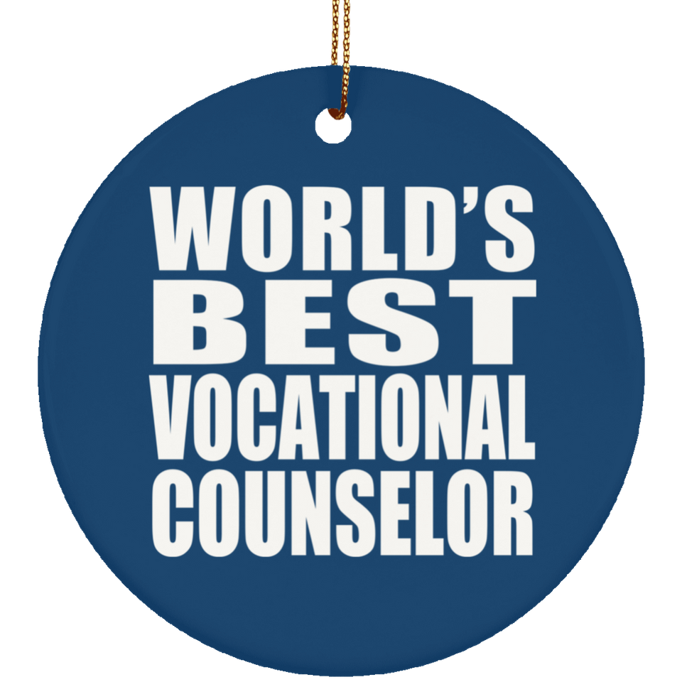World's Best Vocational Counselor - Circle Ornament