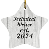 Technical Writer Established Est. 2024 - Star Ornament F
