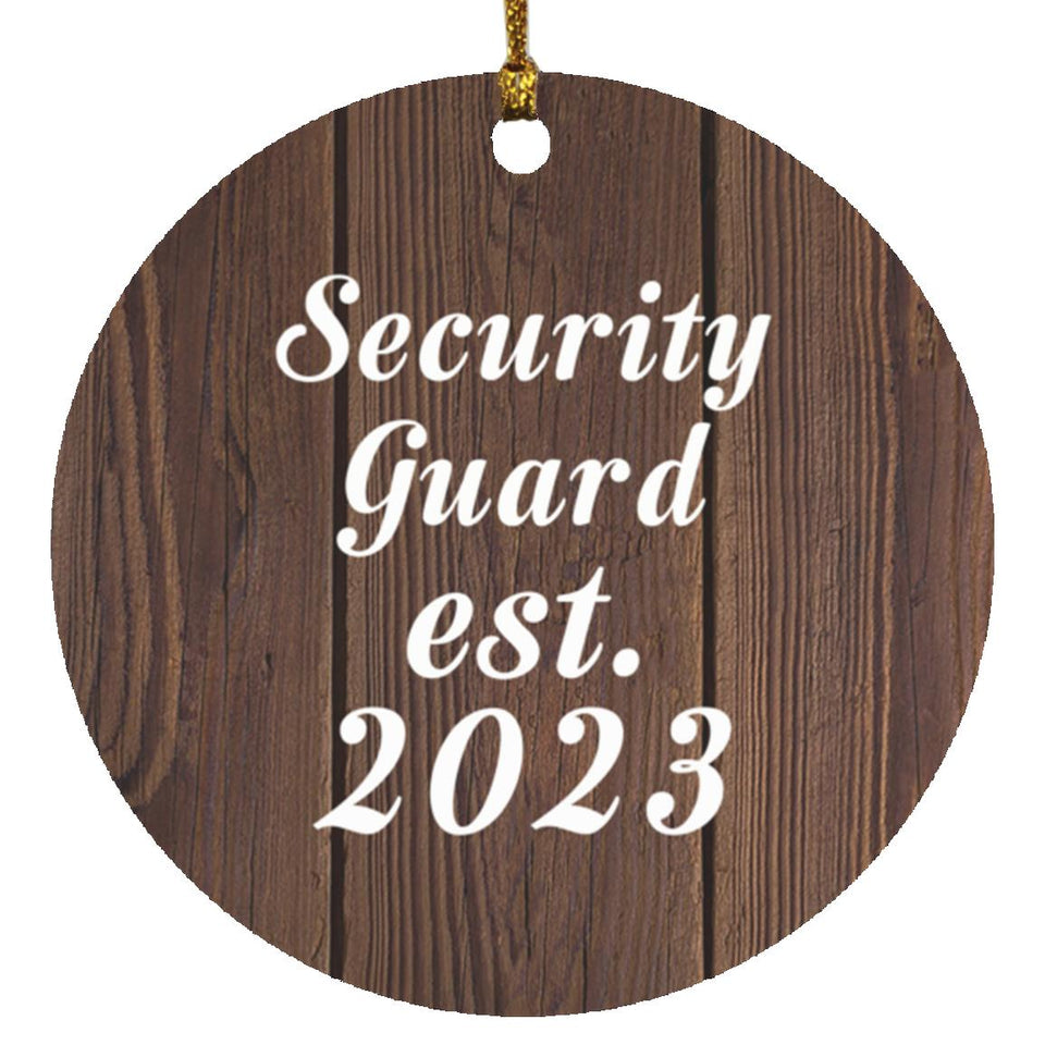 Security Guard Established Est. 2023 - Circle Ornament D
