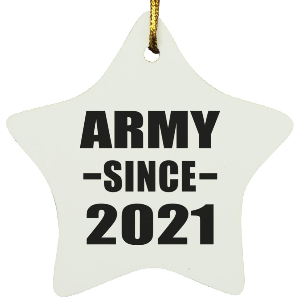 Army Since 2021 - Star Ornament