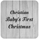 Christian Baby's First Christmas - Drink Coaster F