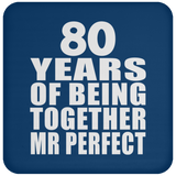 80th Anniversary 80 Years Of Being Mr Perfect - Drink Coaster