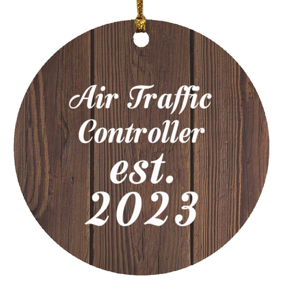 Air Traffic Controller Established Est. 2023 - Circle Ornament D